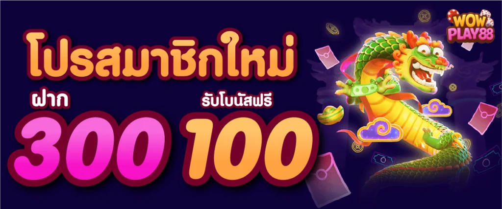 โปรสมาชิกใหม่ 300